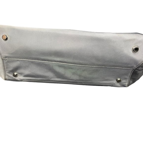 TUMI Nylon Tote Bag Laptop Travel Bag Gray Double Handles Zip Pockets Women's L - Picture 4 of 13